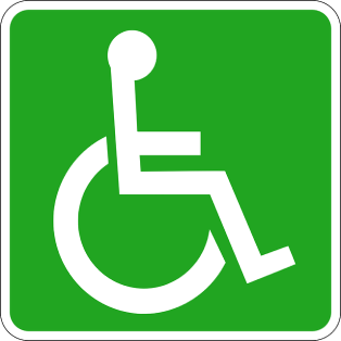 wheelchair, wózek inwalidzki , znak